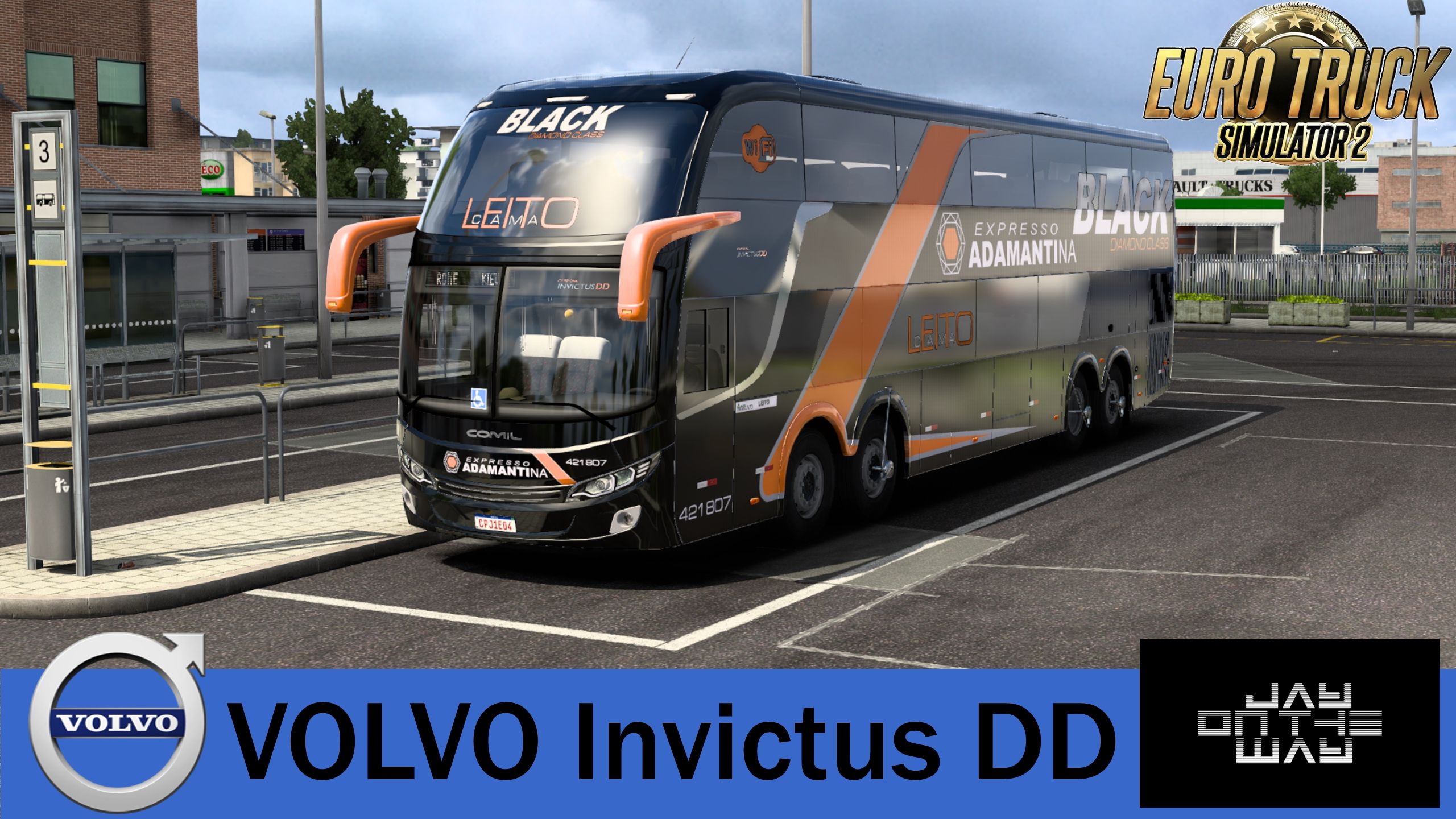 ETS2 Volvo Comil Invictus DD Bus (1.40.x) Euro Truck Simulator 2